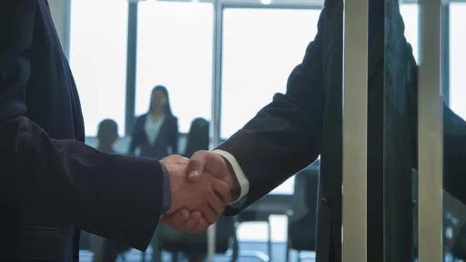 Men shaking hands